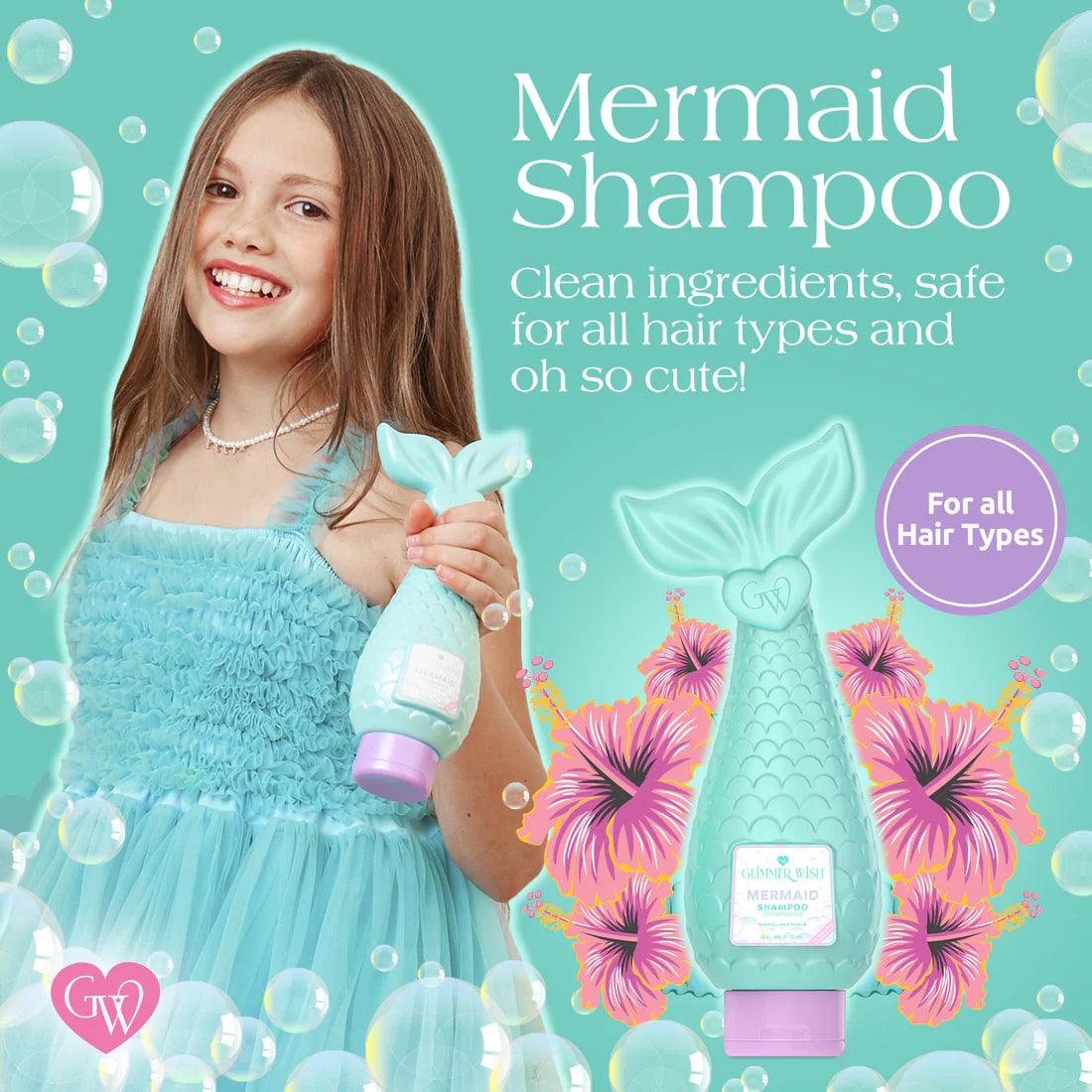 Glimmer Wish Fragrance Free & Dye Free Mermaid Shampoo 12 fl oz