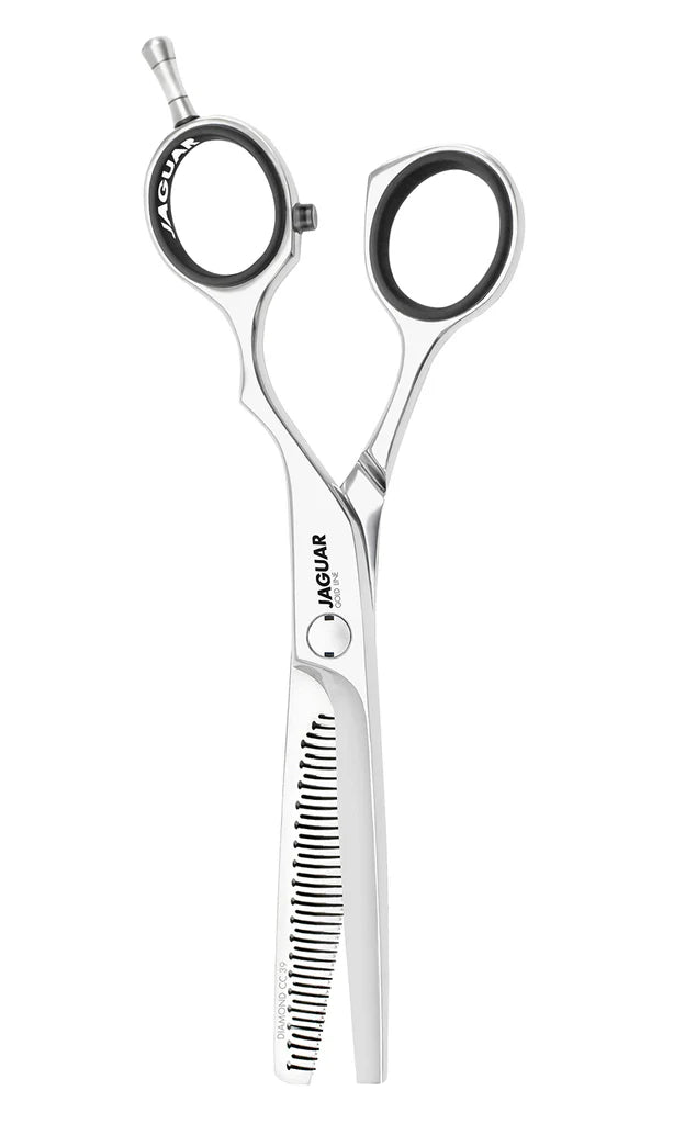Jaguar Diamond CC 39 thinning shears stainless steel silver professional hair texturizing scissors