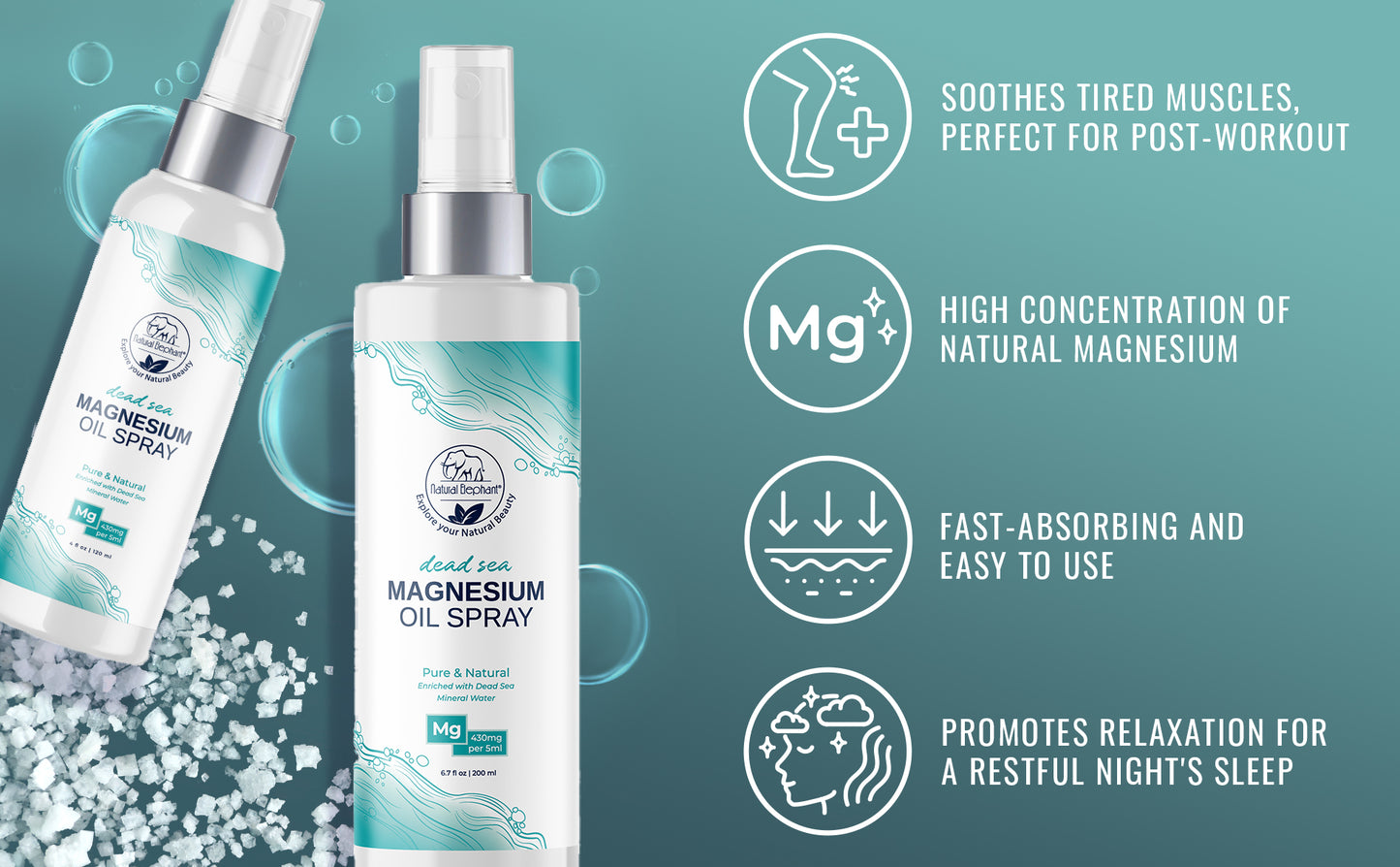 Natural Elephant Dead Sea Magnesium Oil Spray