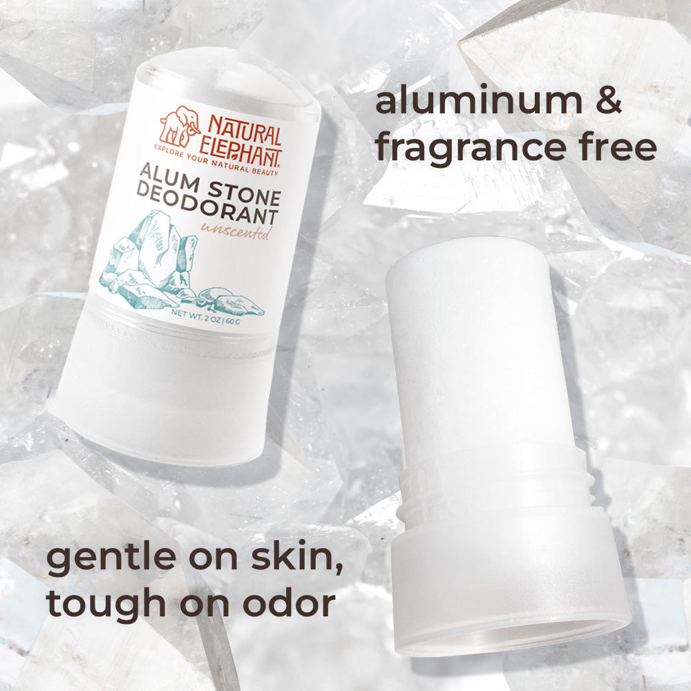 Natural Elephant Alum Natural Deodorant Stick 2 oz