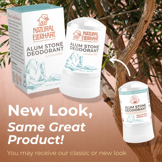 Natural Elephant Alum Natural Deodorant Stick 2 oz