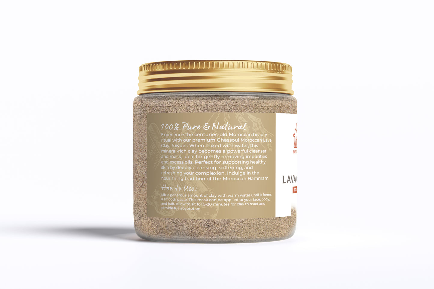 Natural Elephant Ghassoul Moroccan Lava Clay Powder