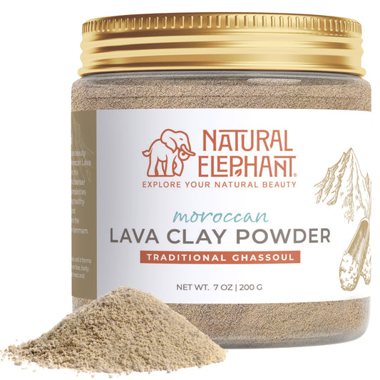 Natural Elephant Ghassoul Moroccan Lava Clay Powder