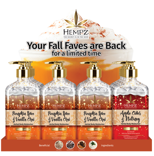 Hempz Spice Rack 16 Piece Display