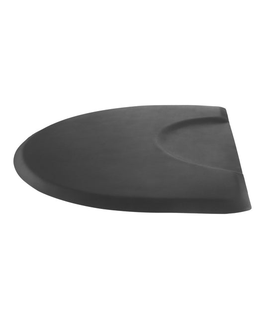 Buy Rite black half moon salon anti fatigue mat with contoured heel cup for standing comfort