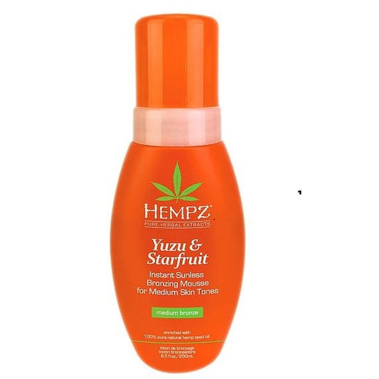 Hempz Instant Sunless Bronzing Mousse Yuzu & Starfruit Scent 8.5 oz.