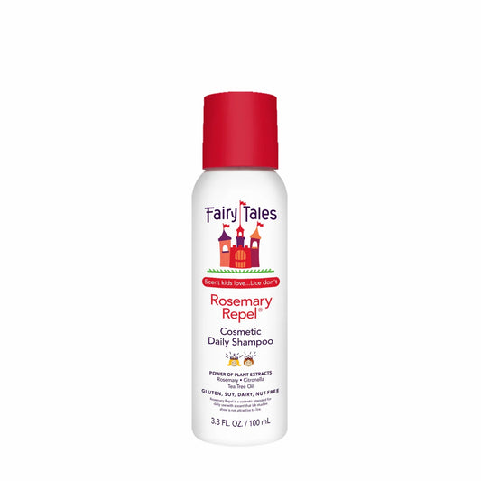 Fairy Tales Rosemary Repel Shampoo white bottle with red cap 3.3 fl oz cosmetic daily shampoo