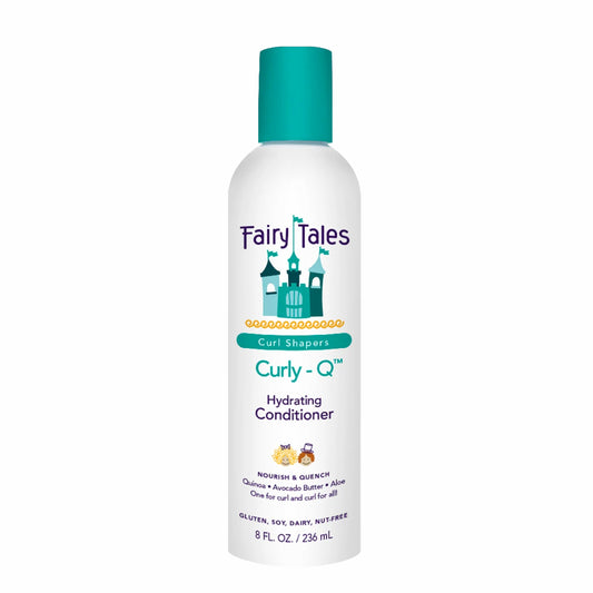Fairy Tales Curly Q hydrating kids curly hair conditioner bottle nourishing and defining curls