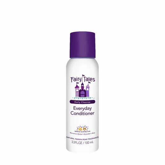 Fairy Tales Everyday Conditioner white bottle with purple cap 3.3 fl oz kids daily conditioner for gentle hair care