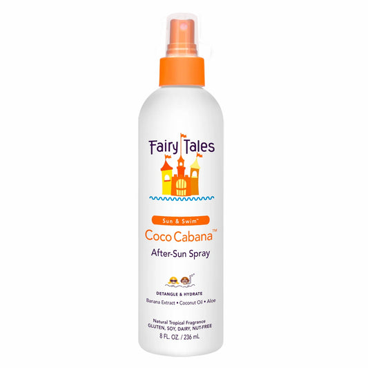 Fairy Tales Coco Cabana After-Sun Spray for Kids with Banana Extract and Coconut Oil, 8 oz kids leave-in sun spray