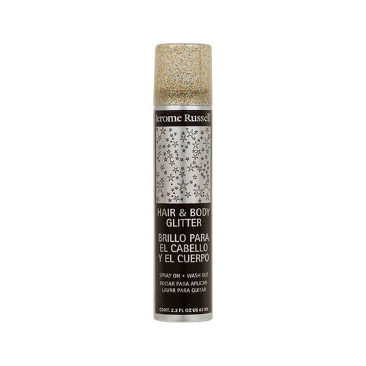 Punky Colour multi-color hair and body glitter spray in a silver tube with sparkles for festive looks