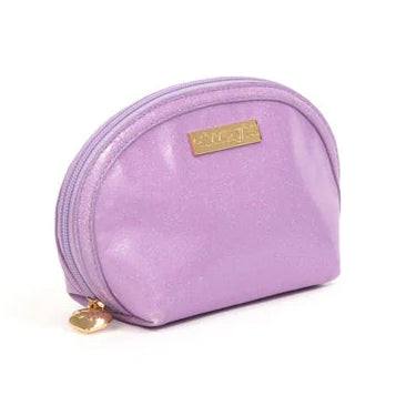 Glimmer Wish Mermaid Purple Pearl Pouch with a shiny lavender finish and gold zip closure