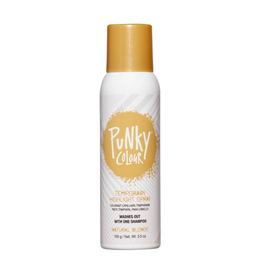 Punky Colour Temporary Blonde Hair Spray in Natural Blonde for Instant Highlights and Easy Wash Out