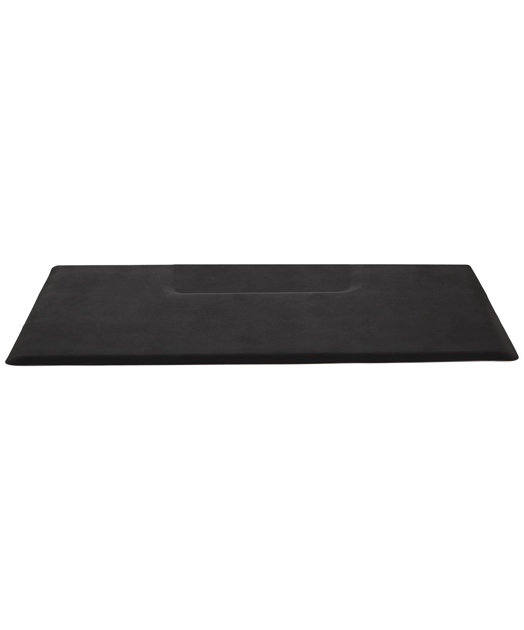 Buy Rite salon anti fatigue mat with cut out black rectangular cushioned mat with beveled edges and center recess