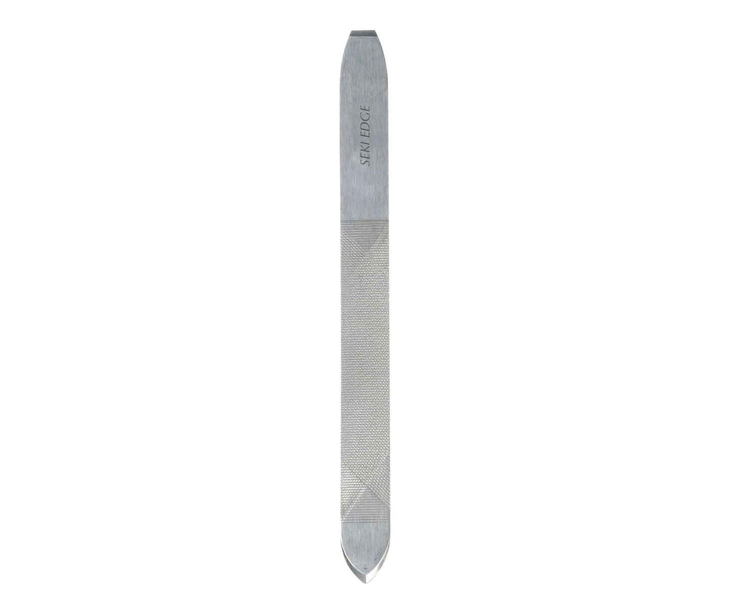 Seki Edge stainless steel nail file with cuticle pusher for precision nail care