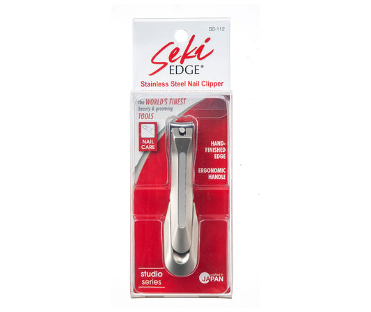 Seki Edge stainless steel nail clipper with ergonomic handle for precise nail care
