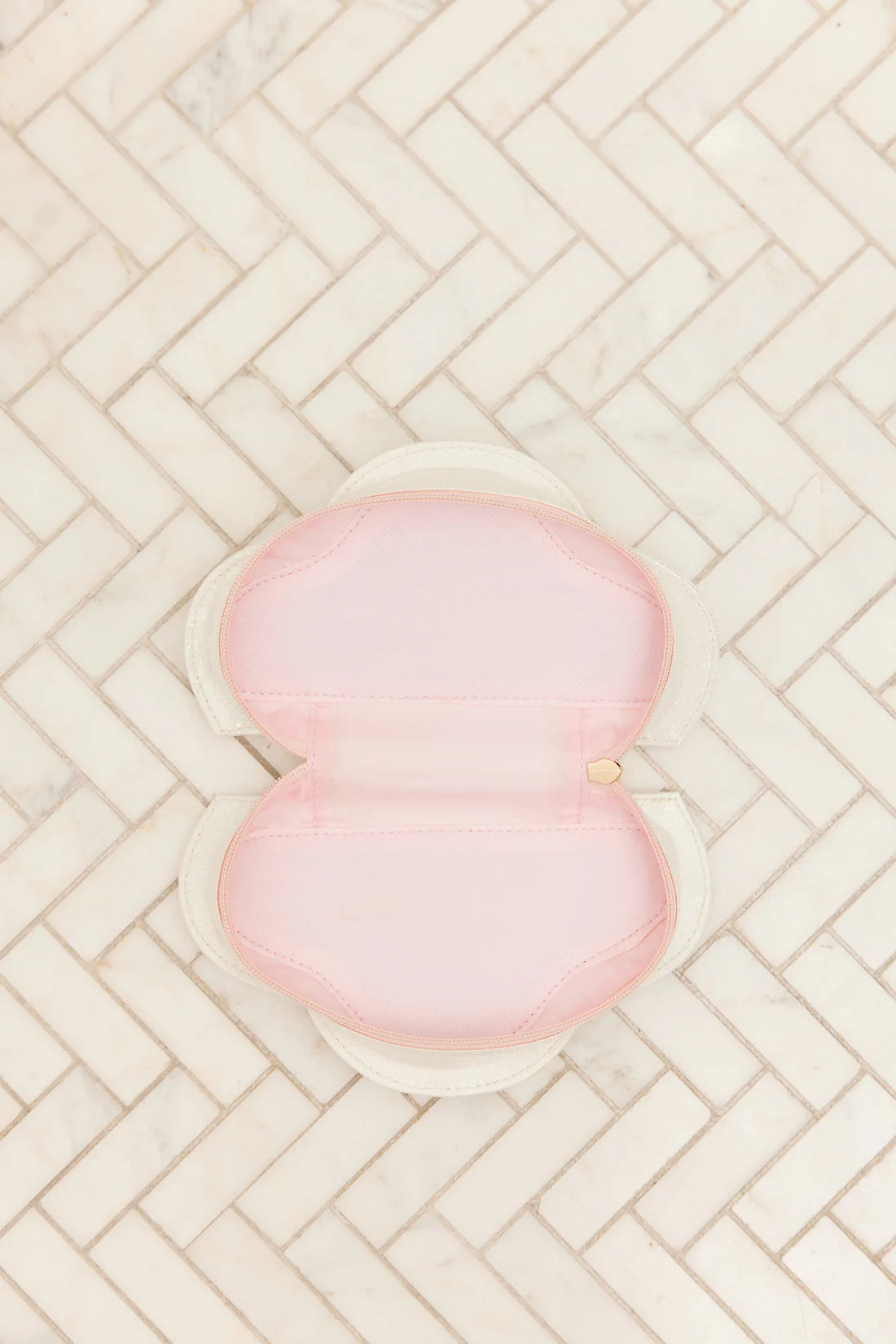 Glimmer Wish unicorn cloud pouch with a soft pink interior and elegant design for storing essentials