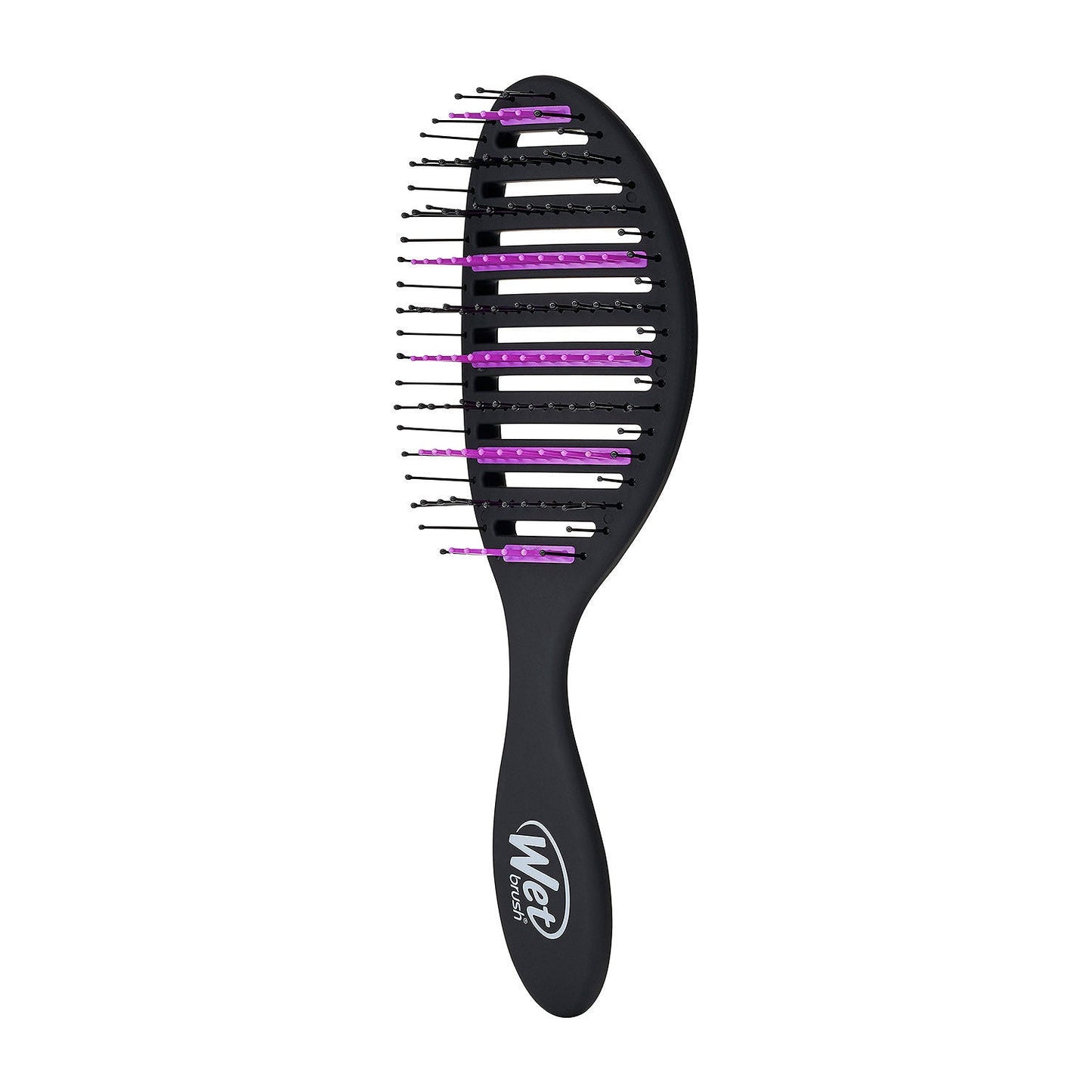 Wet Brush Anti-Frizz Detangler in Black with Flexible Bristles for Effortless Hair Detangling