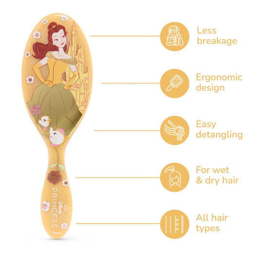 Disney Dreamy Princess hair brush featuring ergonomic design and easy detangling for all hair types