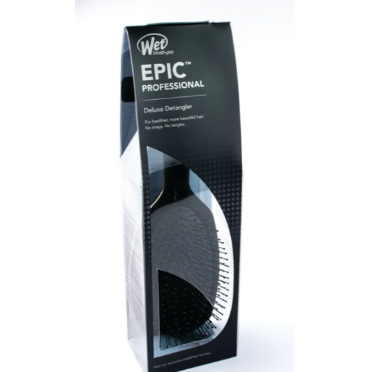 Wet Brush Epic Professional Detangler in sleek packaging designed for effortless detangling of hair