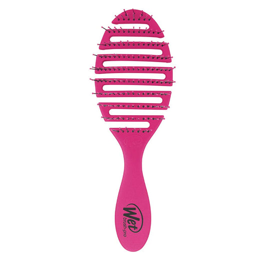 Wet Brush Flex Dry Pink Hairbrush with Open Design for Quick Drying and Easy Detangling