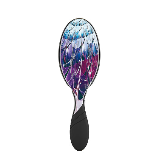 Wet Brush Pro Detangler Brush with a colorful feather design for effortless knot removal