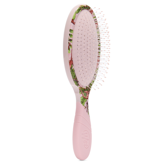 Wet Brush Pro Detangler in Pink with Floral Design for Effortless Hair Detangling