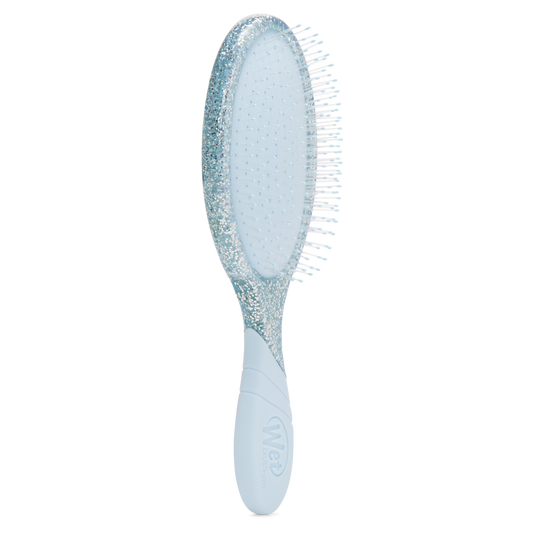 Wet Brush Pro Detangler with a glittery handle, designed for easy and pain-free hair detangling