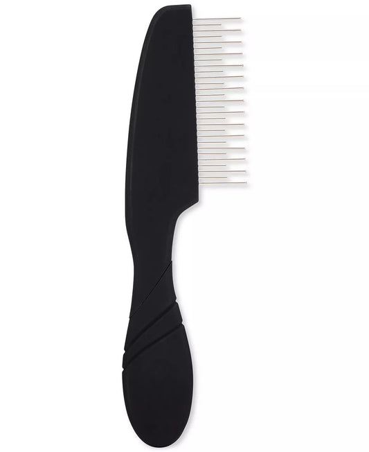 Wet Brush Rotating Comb in sleek black design for effortless detangling and styling