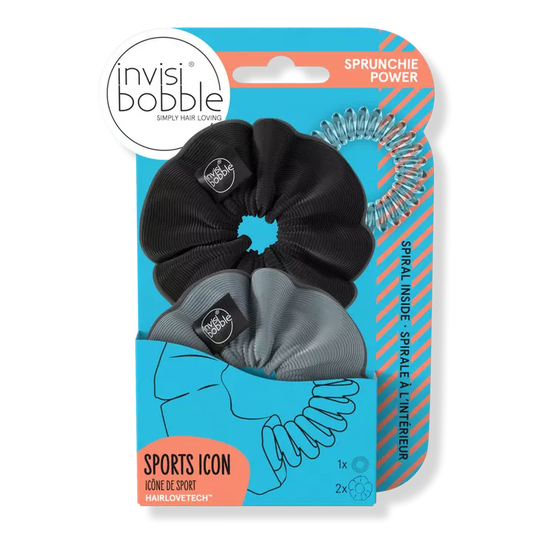 Invisibobble SPRUNCHIE DUO- Been There Run That- Black/Grey