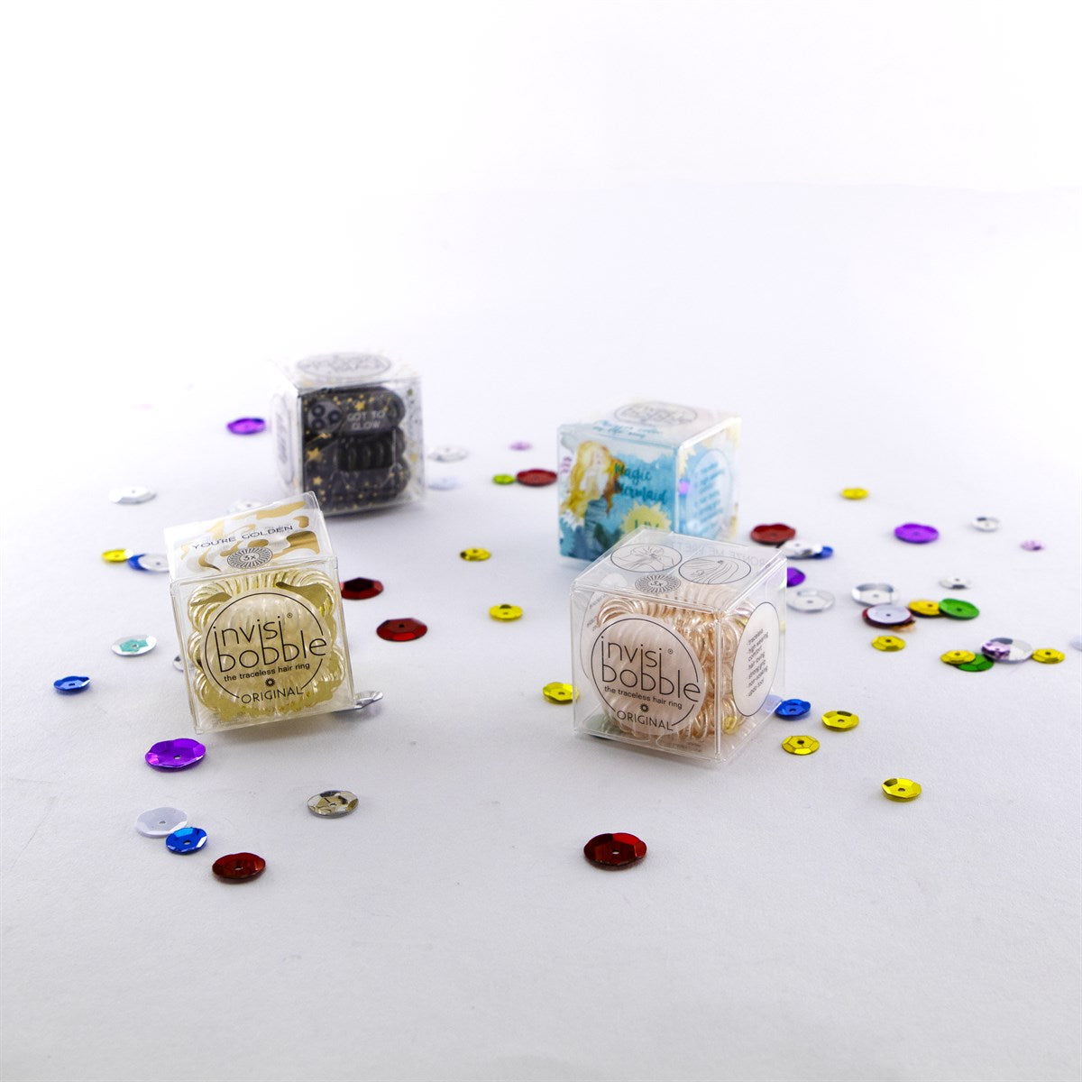 Invisibobble Original- Crystal Clear Hair Ties Pack of 3