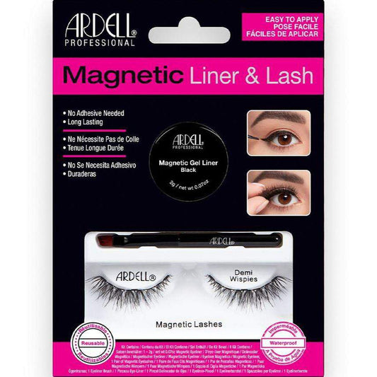 Ardell Magnetic Lash & Liner Set Demi Wispies 36851-Ardell-ARD_Magnetic Liner and Lash,ARD_Wispies,Brand_Ardell,Collection_Makeup,Makeup_Eye,Makeup_Faux Lashes