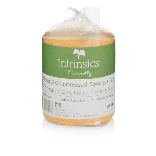 Intrinsics Compressed Sponges Natural 75 Count