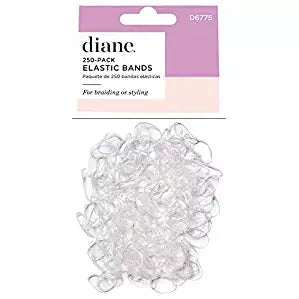 Diane D6775 Elastic Bands Clear- 250Pk