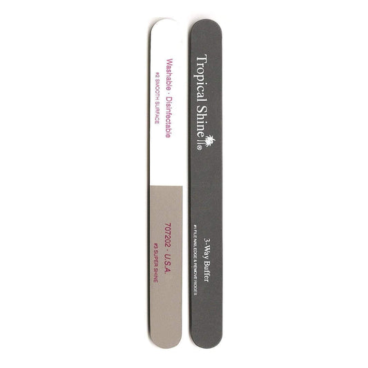 Tropical Shine Nail File Large 3-Way Buffer (Fine - Smooth/ Shine) 7 1/2 in