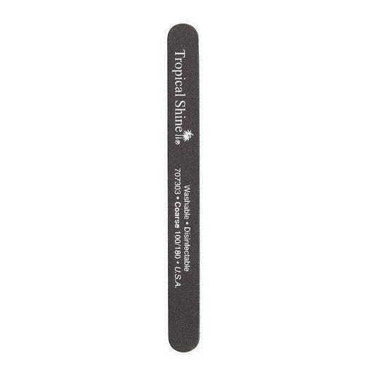 Tropical Shine Nail File Black File 100/ 180 (Coarse/ Medium)