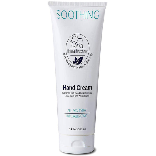 Natural Elephant Soothing Hand Cream 3.4 fl oz (100 ml)-Natural Elephant-BB_Hand and Foot Cream,BB_Lotion,BB_Moisturizers,Brand_Natural Elephant,Collection_Bath and Body,Collection_Skincare,Concern_Anti-Aging,Concern_Dryness,NATURAL_Dead Sea Collection,Skincare_Moisturizers