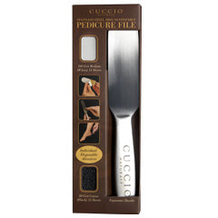 Cuccio Stainless Steel Pedicure File With 15 Refill Sheets