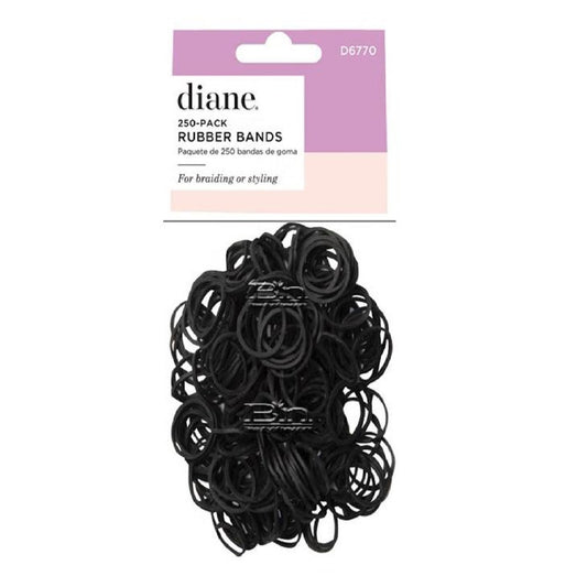 Diane Rubber Bands Black 250Pk