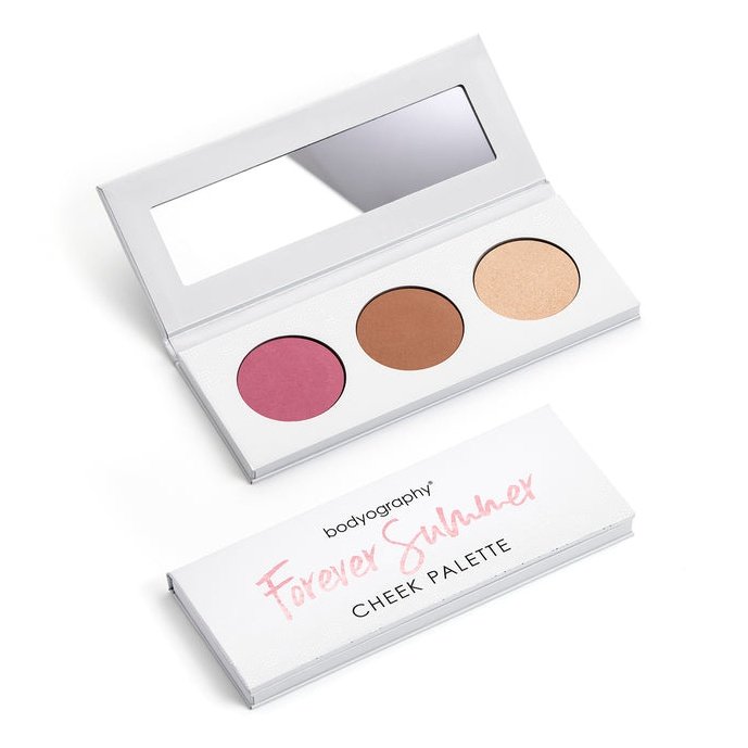 Bodyography Pressed Eyeshadow Palette Sunrise Cheek (3pc)