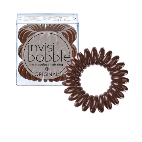 Invisibobble Original- Pretzel Brown Hair Ties Pack of 3