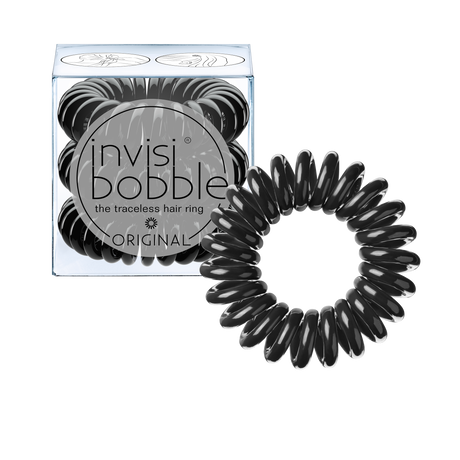Invisibobble Original- True Black Hair Ties Pack of 3