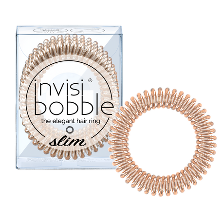 Invisibobble Slim- Bronze Me Pretty Hair Ties Pack of 3
