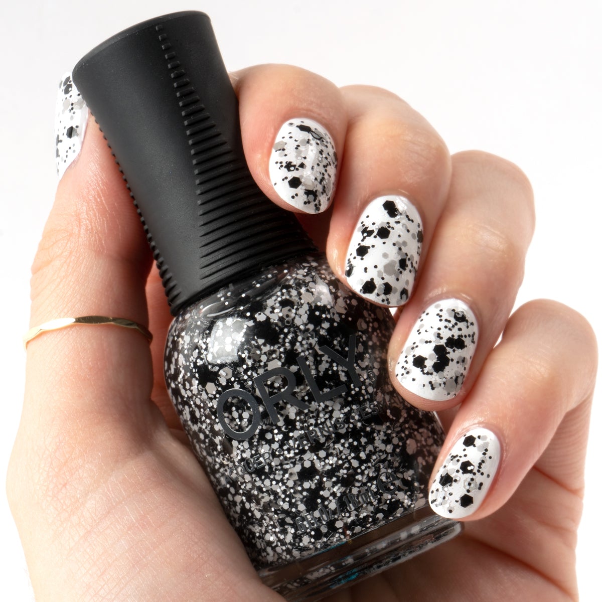 Orly Turn It Down Confetti Topper