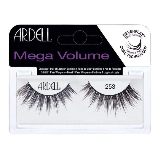 Ardell Mega Volume Lash 253 (66467)-Ardell-ARD_Natural,Brand_Ardell,Collection_Makeup,Makeup_Eye,Makeup_Faux Lashes