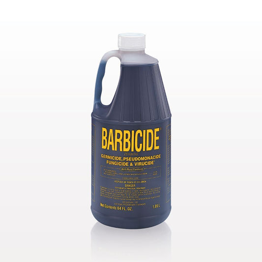 Barbicide disinfectant concentrate in a 1-gallon jug for effective cleaning and sanitizing surfaces
