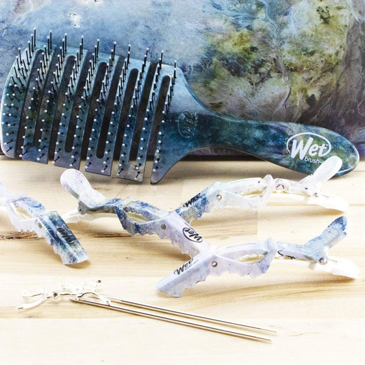 The Wet Brush Bio Ionic Hair Brush and Clip Set-Wet Brush-Brand_Wet Brush,Collection_Gifts,Collection_Hair,Collection_Tools and Brushes,Gifts and Sets,Gifts_Under 25,Tool_Brushes,Tool_Hair Tools,Tool_Vented Brushes,WET_Flex Dry,WET_Kits and Sets
