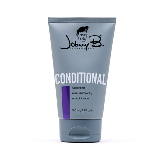 Johnny B Conditional Conditioner in a 100ml tube designed for moisturizing and softening hair
