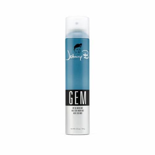 Johnny B GEM dry oil spray for hair and skin, providing smooth and shiny finish