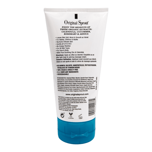 Original Sprout baby cream with organic extracts for soothing and nourishing delicate skin